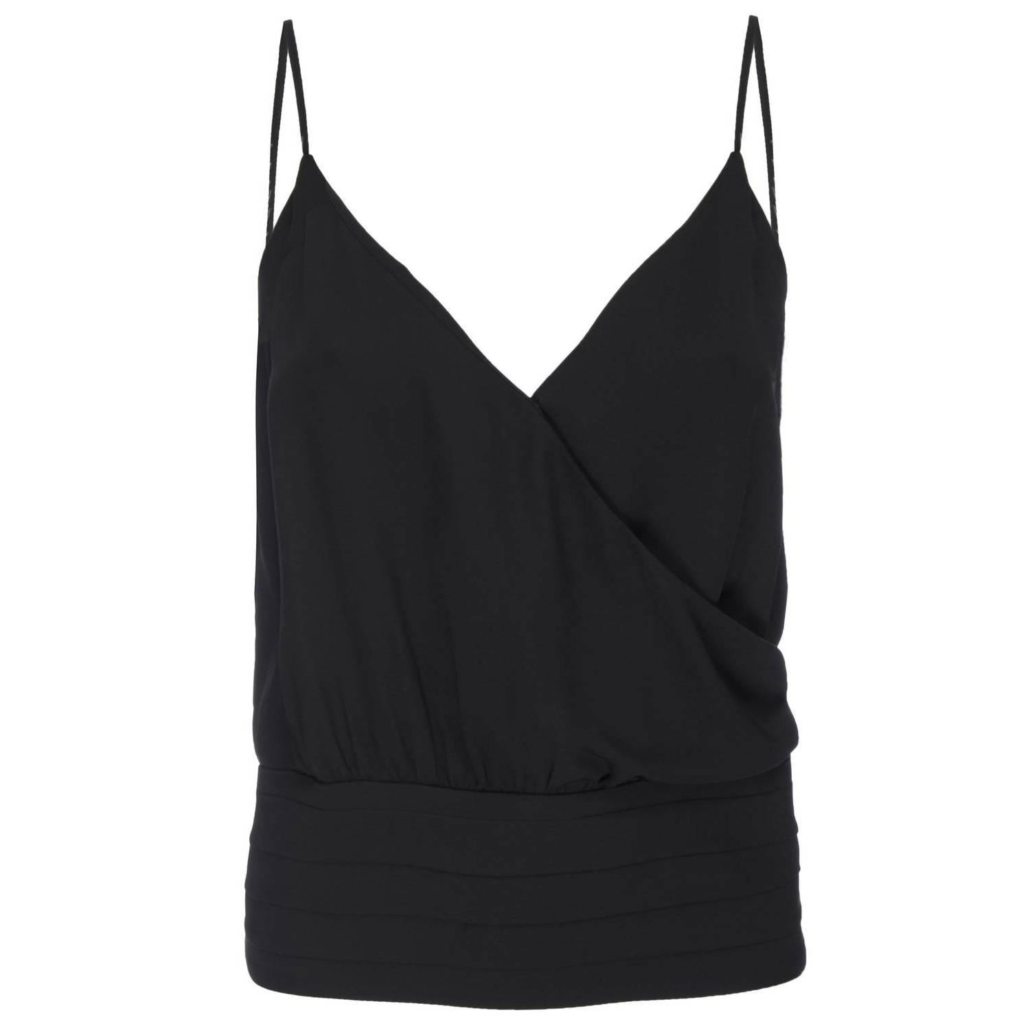 New Frame Criss Cross Cami In Black (Noir)